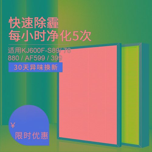 适配泰拉蒙空气净化器滤芯S89滤网P92/KJ600F/820F/93/C5X0/AF599