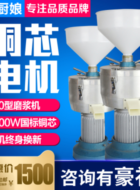 2.2KW精品1i50型现磨豆浆 大容量商用豆浆机渣浆分离磨浆机豆腐机