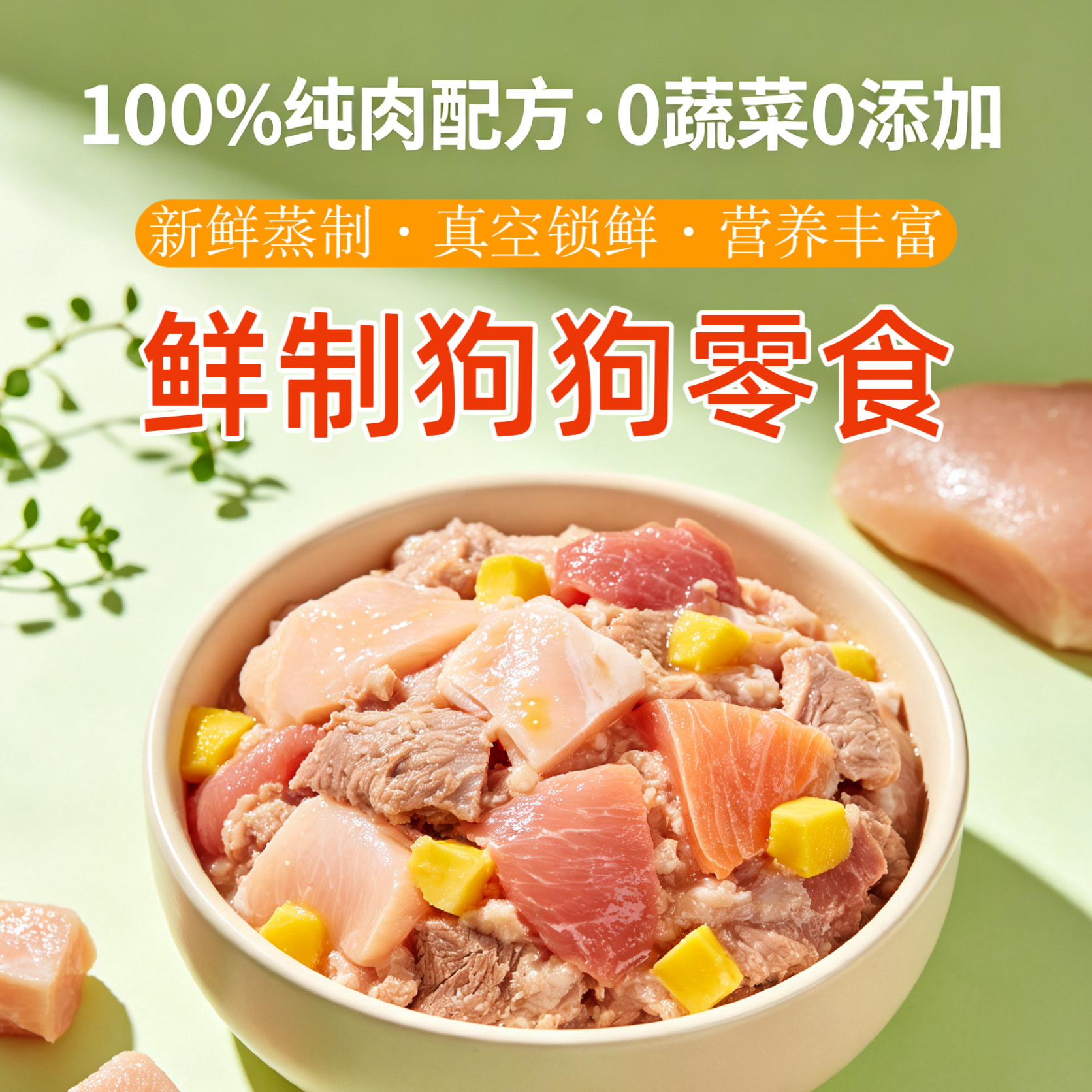 【不满意退款】狗狗鲜零食狗饭主食湿粮宠物现做鲜粮包减肥餐饲料