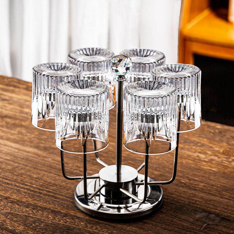 玻璃杯套装家用高颜值喝水杯轻奢高级感威士忌啤酒杯客厅待客杯子