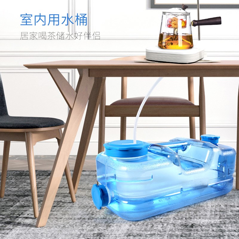速扬家用功夫茶具矮储水桶泡茶茶台饮水桶扁方形pc纯净矿泉水空桶