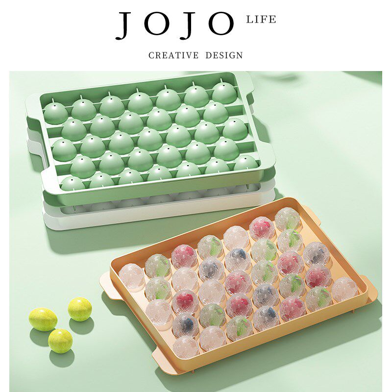 JOJOS L. PD.Winter.冰格制冰盒模具冰块硅胶家用带盖 冬耀