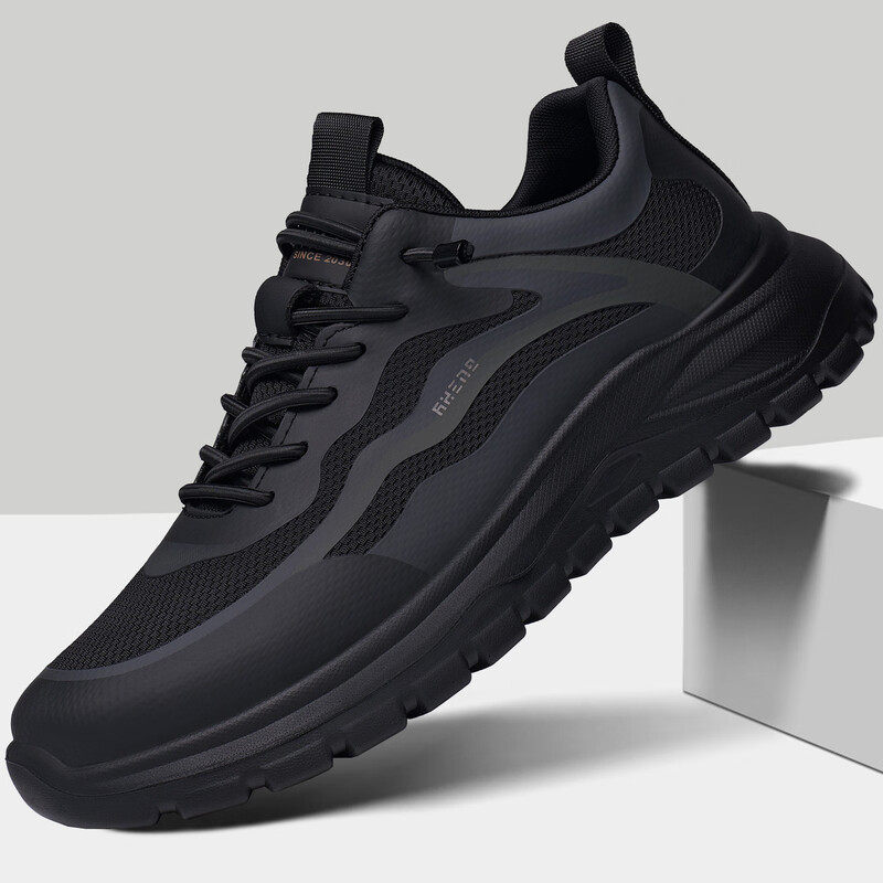 KLWP正品男鞋秋季新款双网面透气休闲鞋轻便软底运动鞋男士跑步鞋