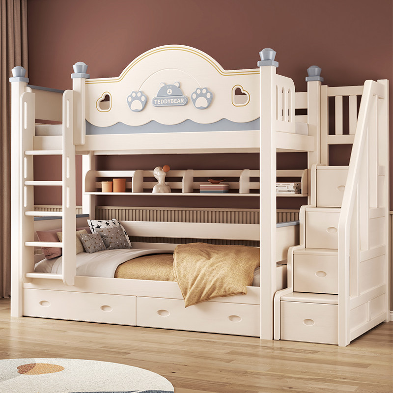 全实木同宽上下铺双层床子母床儿童床高低床经济型床双层床上下床,住宅家具,高低/子母床,淘宝优惠券,粉丝福利购,淘宝优惠卷