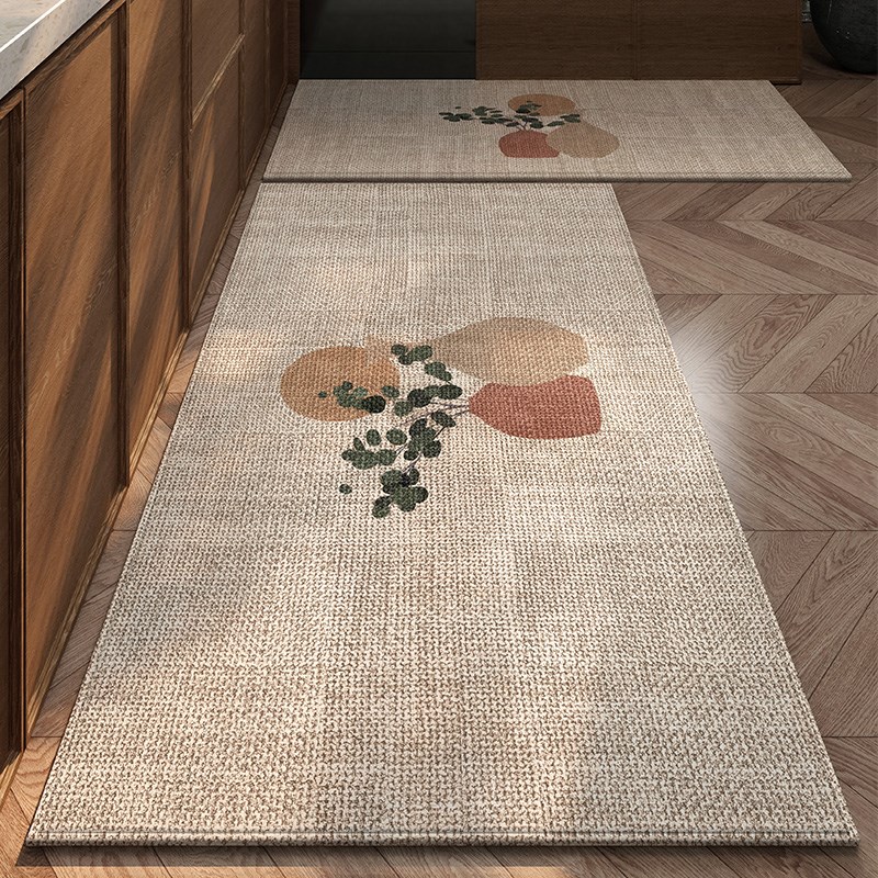 厨房专用地垫厨房垫家用长条地毯防油防水免洗耐脏防滑加厚垫进门