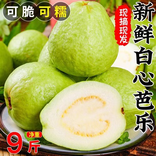 福欢欢白心芭乐新鲜水果软糯奶油