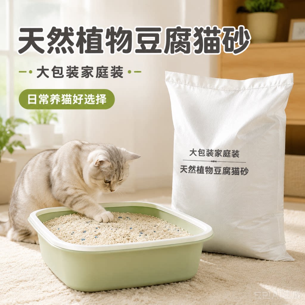 豆腐猫砂除臭吸水易结团大包装