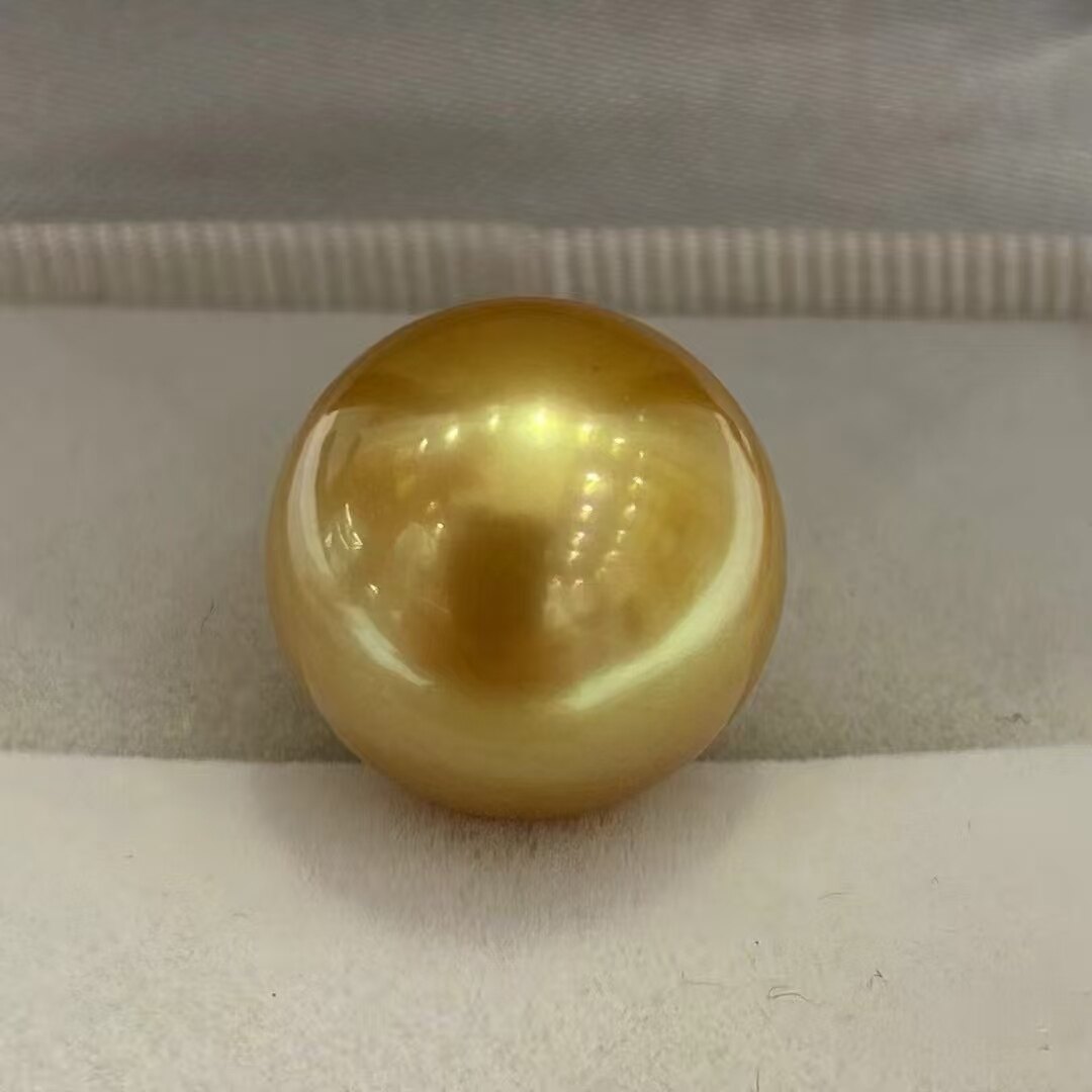 南洋金珠裸珠天然海水珍珠散珠