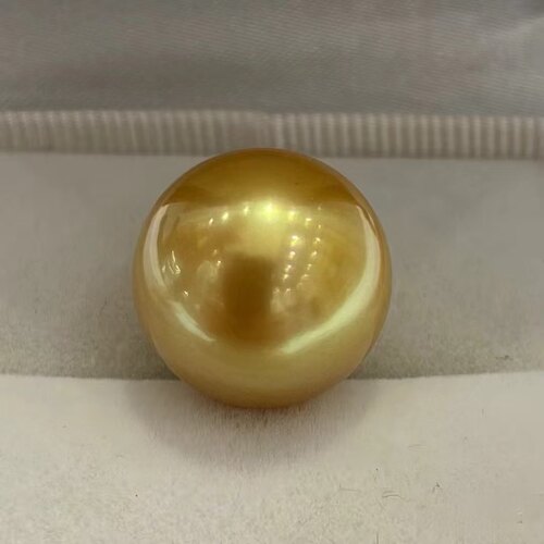 南洋金珠裸珠天然海水珍珠散珠