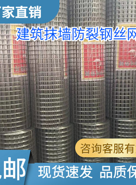 建筑内外墙面抹灰钢丝网批荡网保温挂墙防裂铁丝网水泥粉墙电焊网