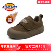 2026新款 子女款 冬季 Dickies女鞋 魔术贴加绒棉鞋 休闲鞋 百搭面包鞋