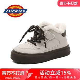 Dickies棉鞋女外穿2026新款冬季加绒鞋子加厚高帮女鞋保暖雪地靴