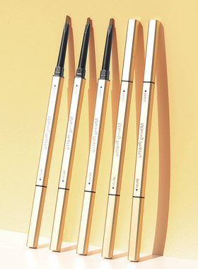 《眉笔/小金条AC1p701-不易脱色画眉带眉刷晕染细头初学双头