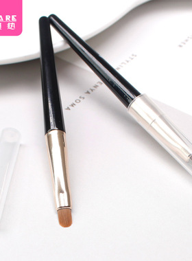 唇刷C1p701-迷你便携式带盖口红刷女初学者化妆刷自然勾勒唇