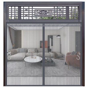 防蚊门帘磁性纱窗帘自C粘门纱门磁铁家用夏季 2024新款 金刚纱网帘