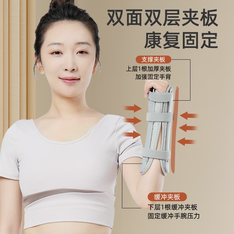 医用手腕固定器夹板护腕扭伤腱鞘B炎骨折劳损恢复关节护套支具康