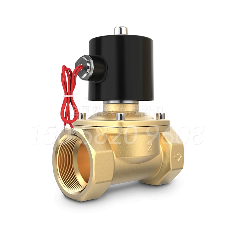 常闭电磁阀水阀AC2k20V 气阀DC24V 开关阀 4分6分1寸2w-160-15