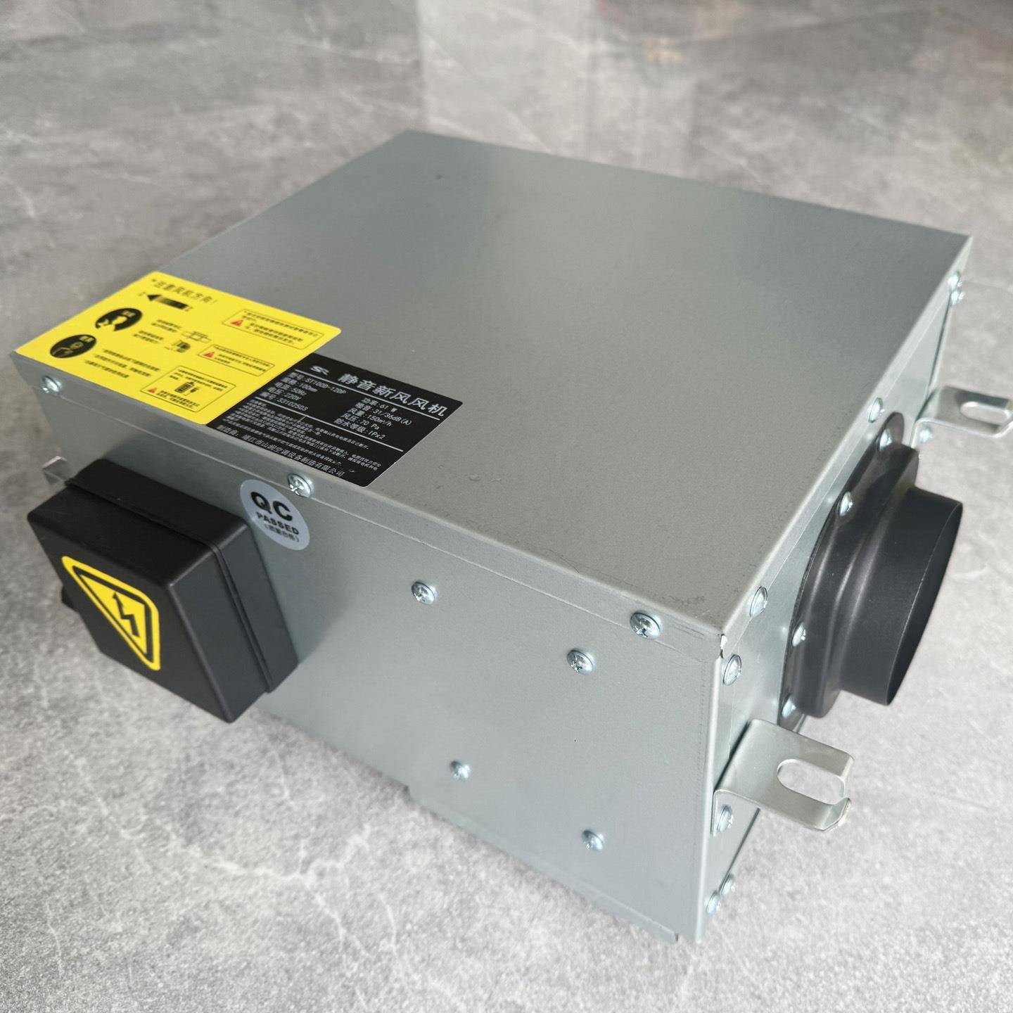 GDF单向流管道式静音型风机酒店KTV台球厅大风量低噪音新风风机