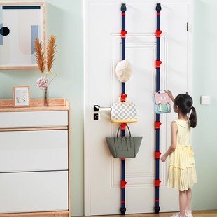 门后挂钩门上挂衣架免打孔门背后挂架衣服包包衣柜收纳神器置物架
