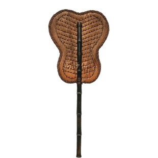 高师傅手工经典标准精编紫竹棕编芭蕉扇五明扇法器客厅装饰品摆件