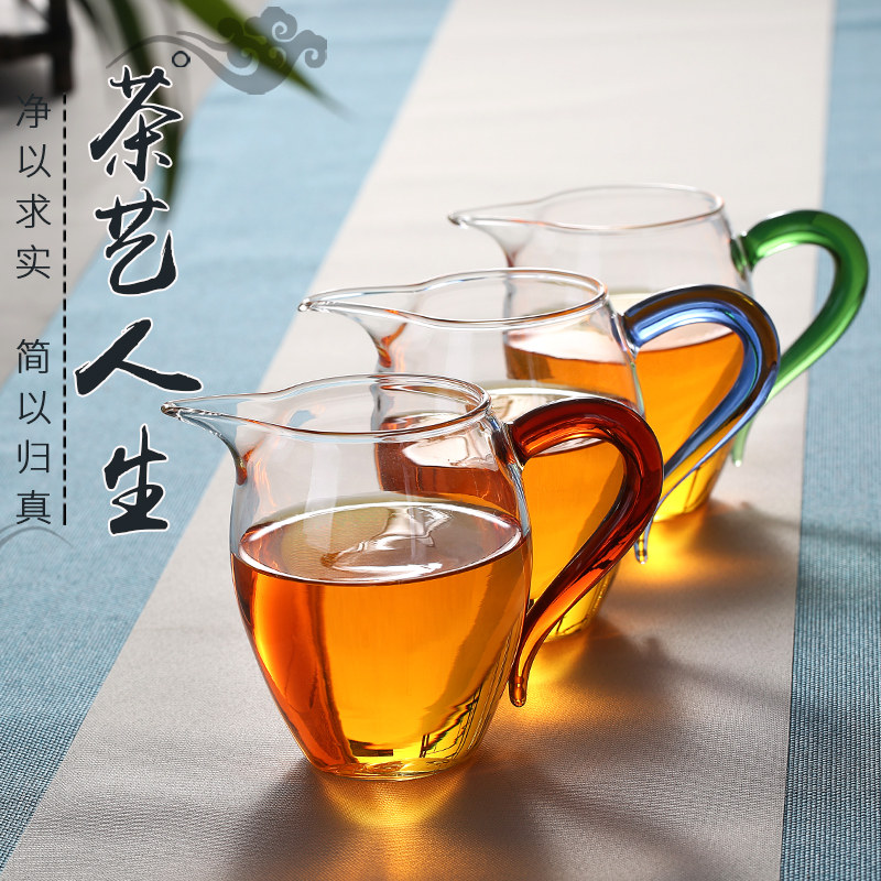 手工加厚玻璃公道杯分茶器茶道配件大号茶海分茶器耐热功夫茶具,餐饮具,公道杯,淘宝优惠券,粉丝福利购,淘宝优惠卷