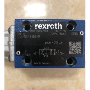 R900479721 Rexroth工业配件 4WMDA6J53 F力士乐手动阀德国原装