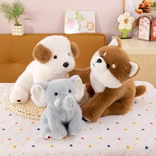 非常宝贝可爱拉布拉多公仔秋田犬毛绒玩具抱抱安抚小狗玩偶抱枕