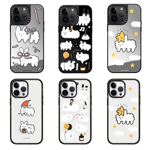 【PX＆FC】右手超人快乐狗狗云朵镜面适用17/iPhone16ProMax壳苹果15pro新款 14pro女13/12MagSafe磁吸华强北