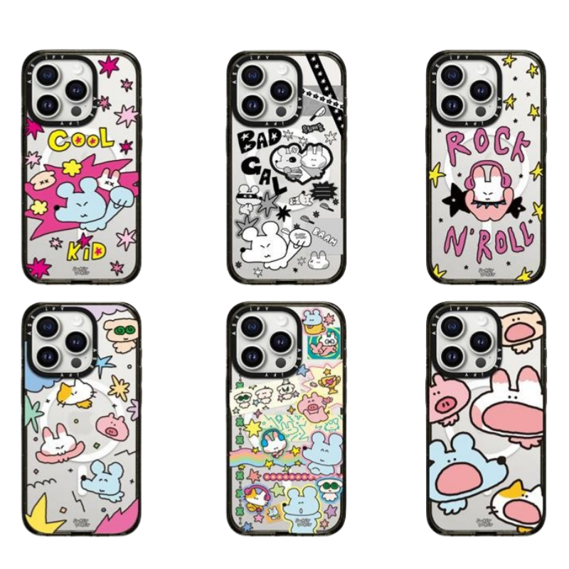 PX＆FC可爱小动物苹果17女手机壳