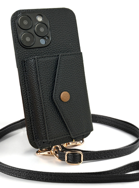 适用传音SMART8Pro手机壳POVA6Pro化妆镜Infinix插卡套Hot40背带绳Smart5钱包Smart8斜跨8pro卡包防摔创意