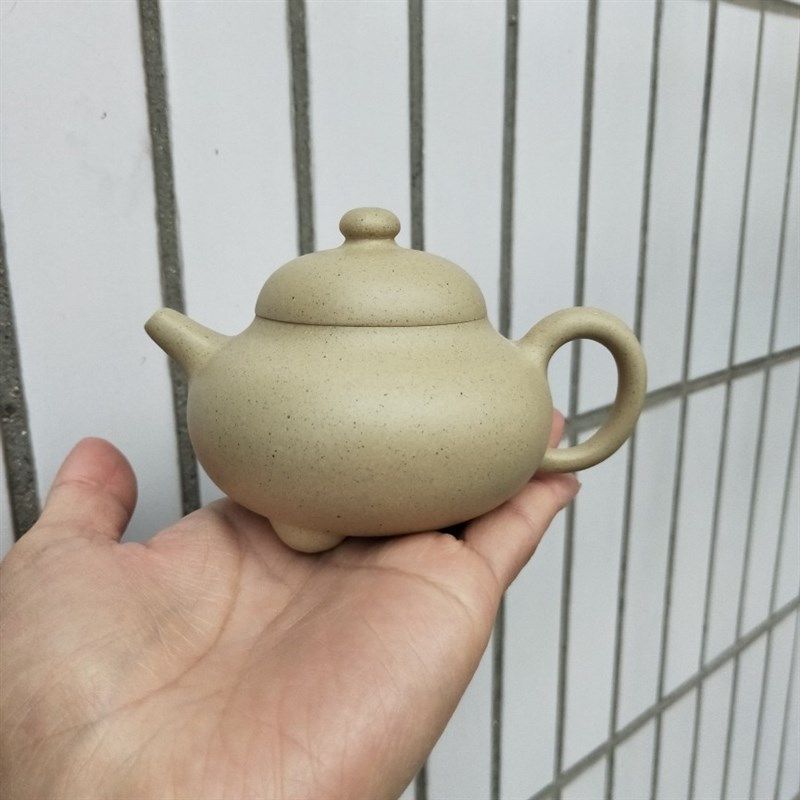 本山绿泥宜兴原矿本绿紫砂壶老艺人纯手工制作
