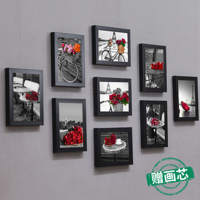客厅照片墙装饰背景做成相框墙免打孔个性洗相片墙贴创意挂墙组合