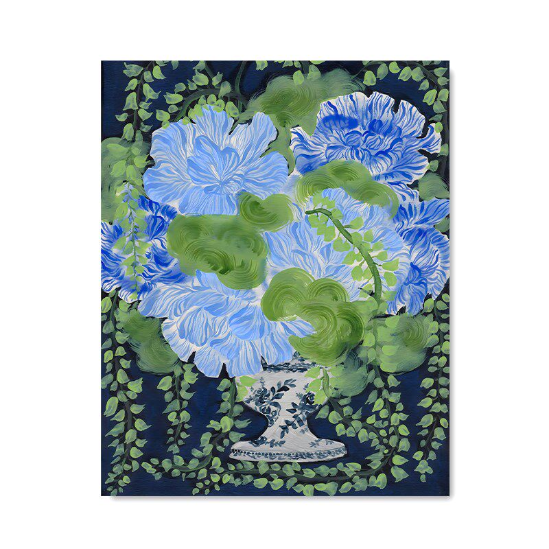 【大尺寸】复刻版画花卉植物风景装饰画挂画【原生油画布画芯】