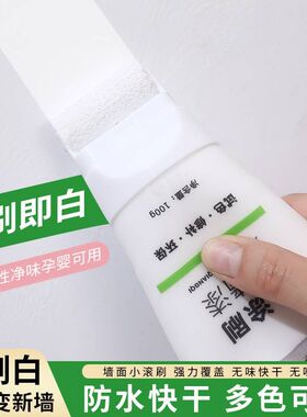 补墙漆小滚刷墙面涂鸦遮盖修复环保不掉粉乳胶漆小滚刷补墙膏