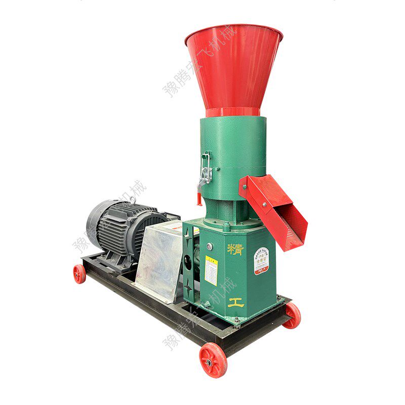 压轮转磨盘c不转新型颗粒机饲料养殖家用220v大型380v玉米棒子秸