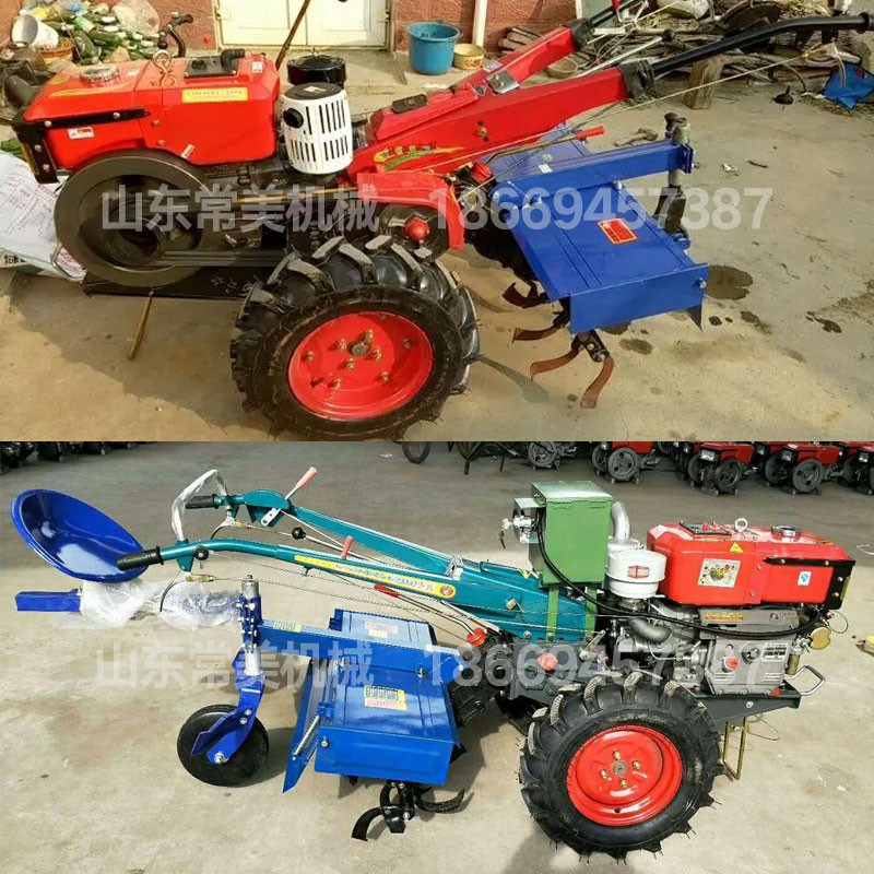 12-18马力常美手扶q拖拉机旋耕机开沟小型农用机具柴油机起垄器犁