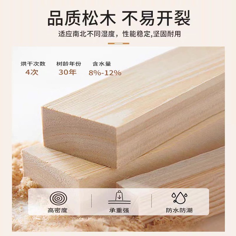 松木书架全实木落地置物架防尘储物柜H有机玻璃门移动自由组合书