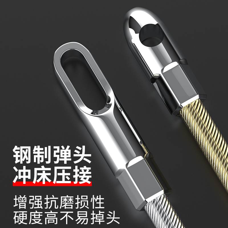 暗管钢丝穿管引线穿线神器手动串线F弹簧头辅助电工专用网线拉线