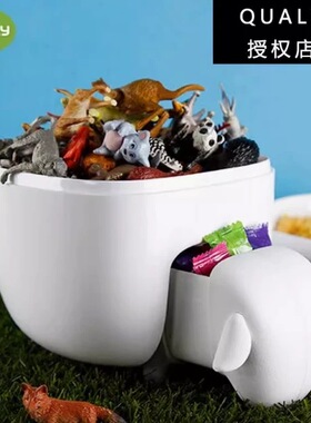 Qualy小羊收纳盒进口创意家庭厨房精致装饰棉签罐化妆盒收纳客厅