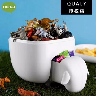 Qualy小羊收纳盒进口创意家庭厨房精致装饰棉签罐化妆盒收纳客厅