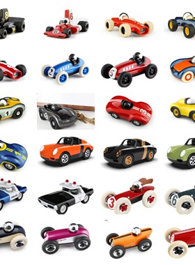 英国耐顽Playforever玩具车模型儿童小汽车摆件惯性警赛车赛车模