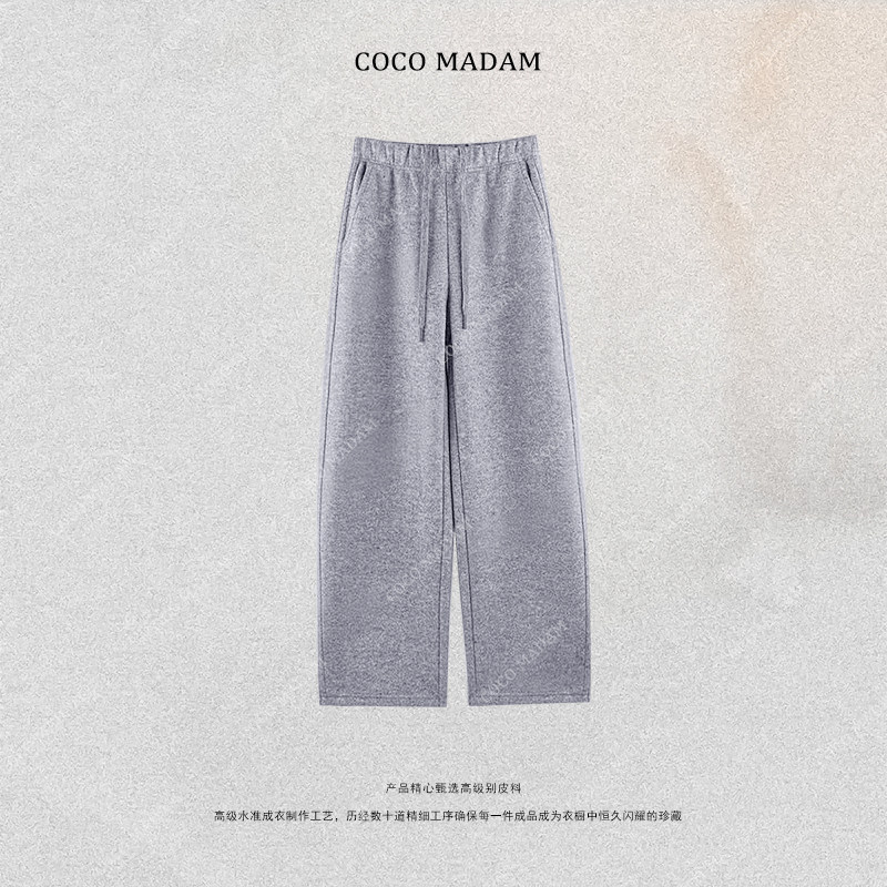 NIUNIU ·T-2156 加绒纯色秋冬季休闲裤阔腿裤高腰,女装/女士精品,休闲裤,淘宝优惠券,粉丝福利购,淘宝优惠卷