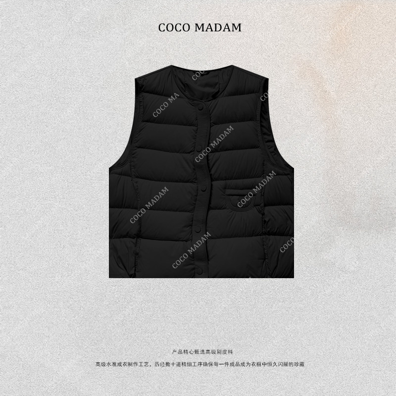 NIUNIU ·T-1950 女圆领冬季保暖短款马甲羽绒马夹背心,女装/女士精品,羽绒服,淘宝优惠券,粉丝福利购,淘宝优惠卷