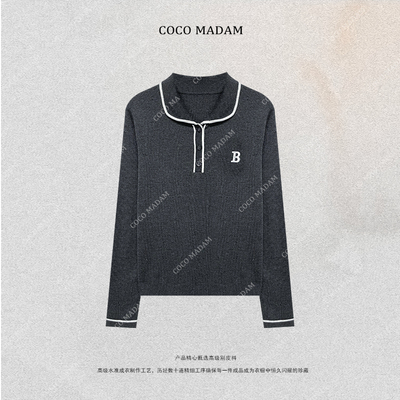 NIUNIU ·T-1427 毛针织衫秋季长袖翻领上衣