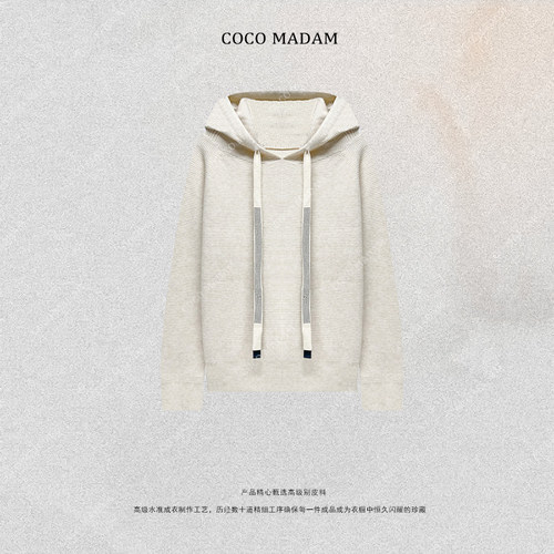 NIUNIU ·T-1837 连帽宽松型常规秋冬季毛针织衫长袖