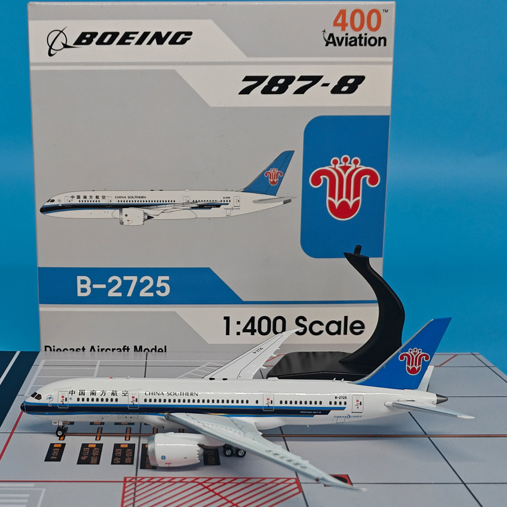 1:400中国南方航空波音B787-8客机B-2725飞机模型合金摆件收藏AV