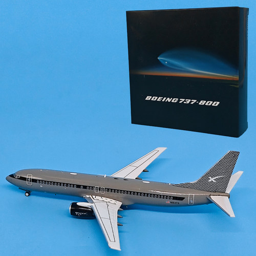 1:400 星舰SpaceX波音B737-800客机NI54TS合金飞机模型收藏摆件PM