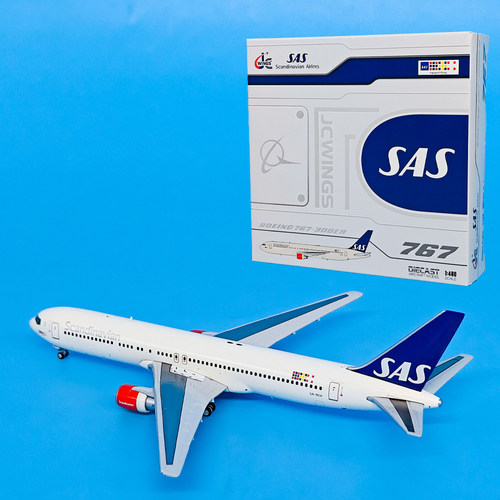 1:400北欧航空B767-300ER客机客机LN-RCH飞机模型合金仿真摆件JC