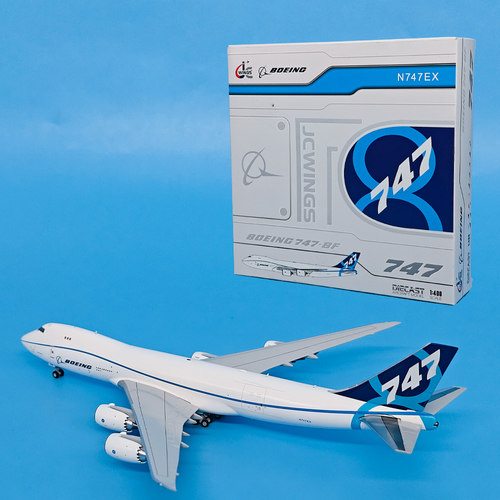 JC1:400波音原厂B777-8F客机N747EX合金飞机模型摆件收藏