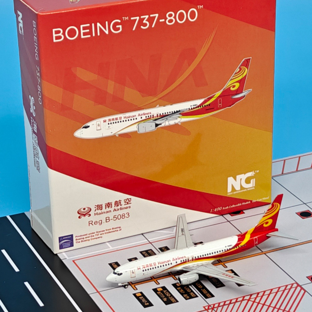 NG1:400海南航空B737-800客机B-5083飞机模型合金收藏